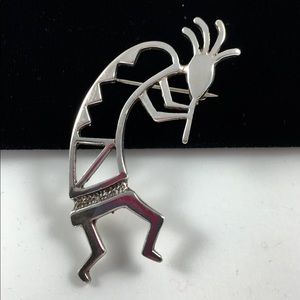 Santa Fe Silver Kokopelli Pin Brooch Williams